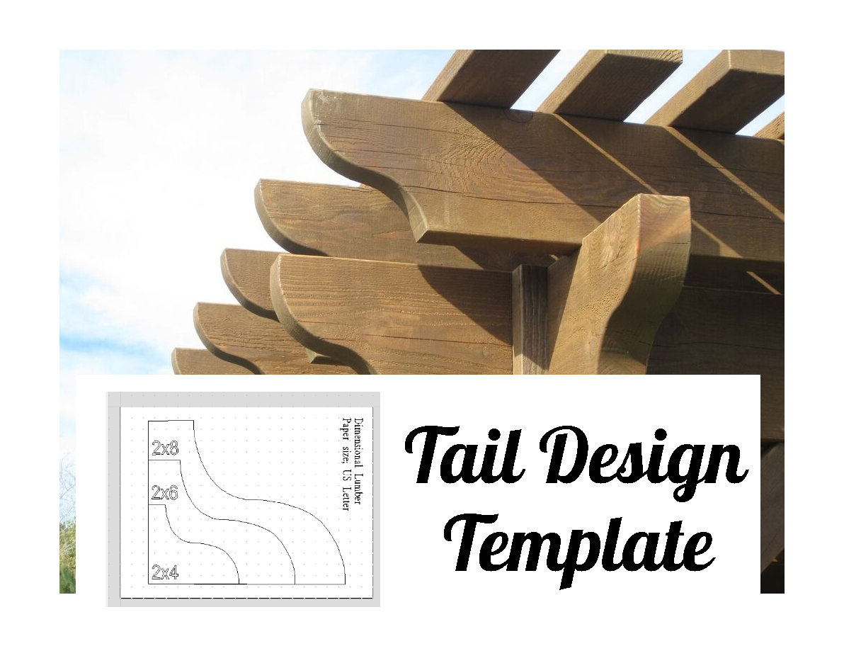 Pergola Rafter Tail Template - Etsy in Free Printable Rafter Tail Templates