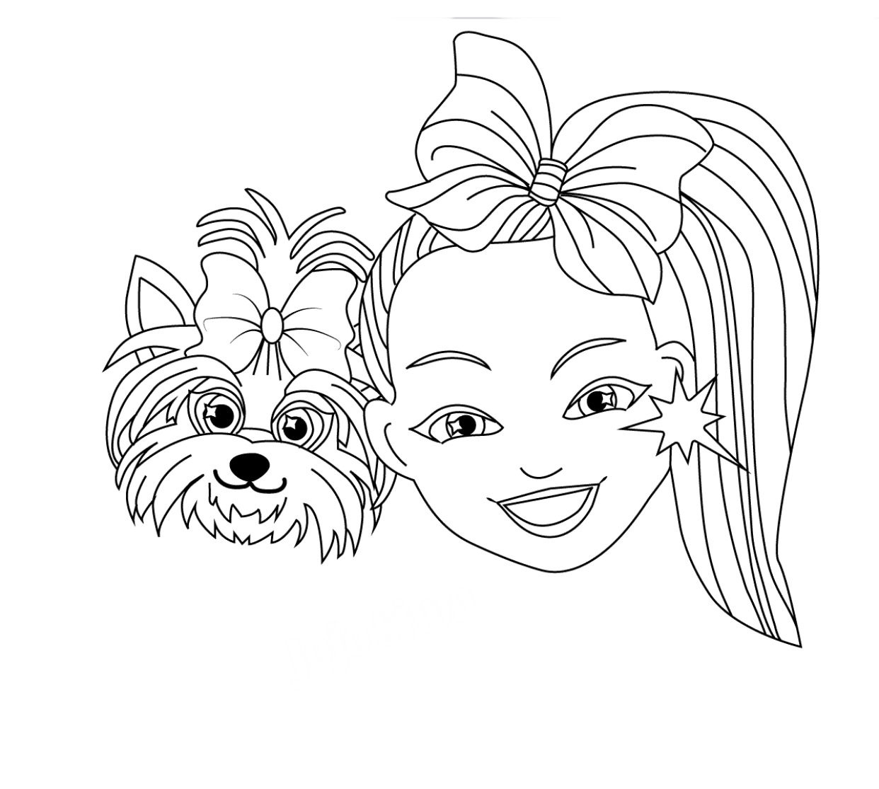 Pin Page for Free Printable Jojo Siwa Coloring Pages