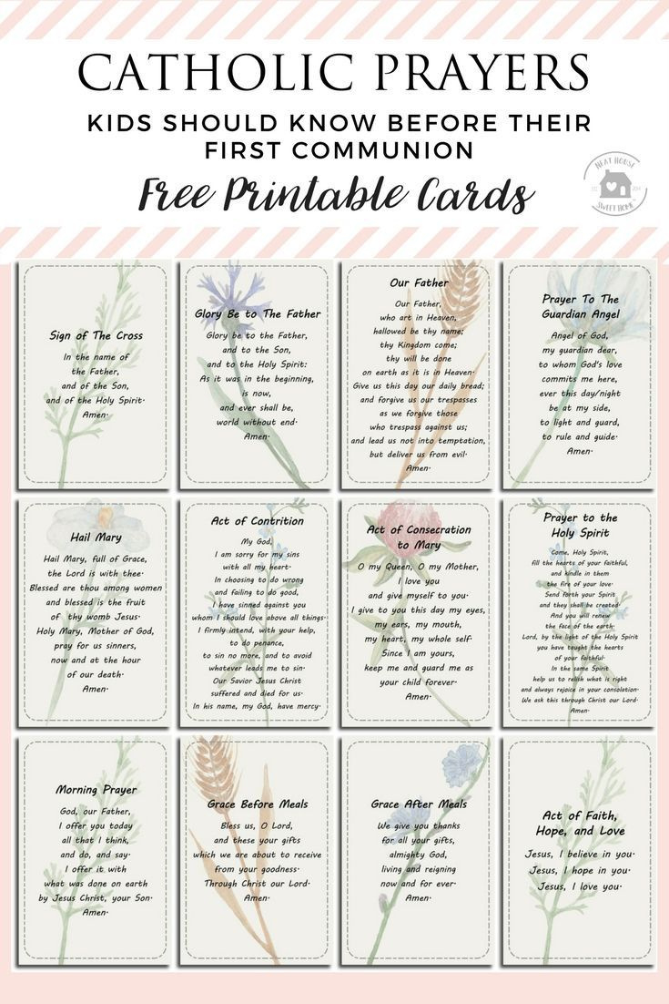 Pin Page regarding Free Printable Catholic Prayer Cards