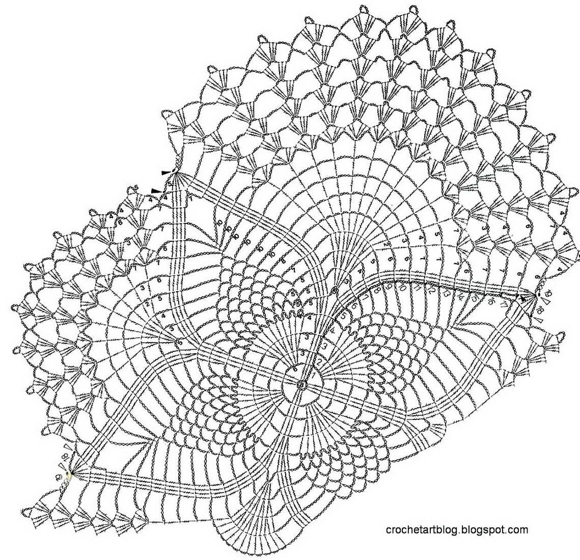 Pin Page regarding Printable Free Crochet Doily Patterns Diagrams