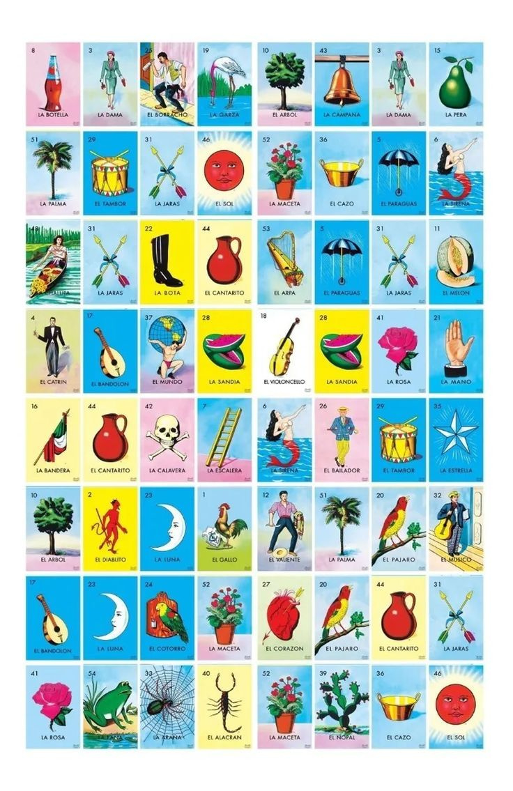 Pin Page throughout Free Printable Loteria Mexicana Cartas