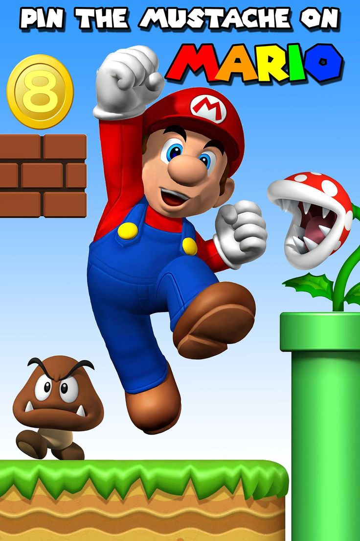 Pin Page with regard to Pin The Mustache On Mario Free Printable