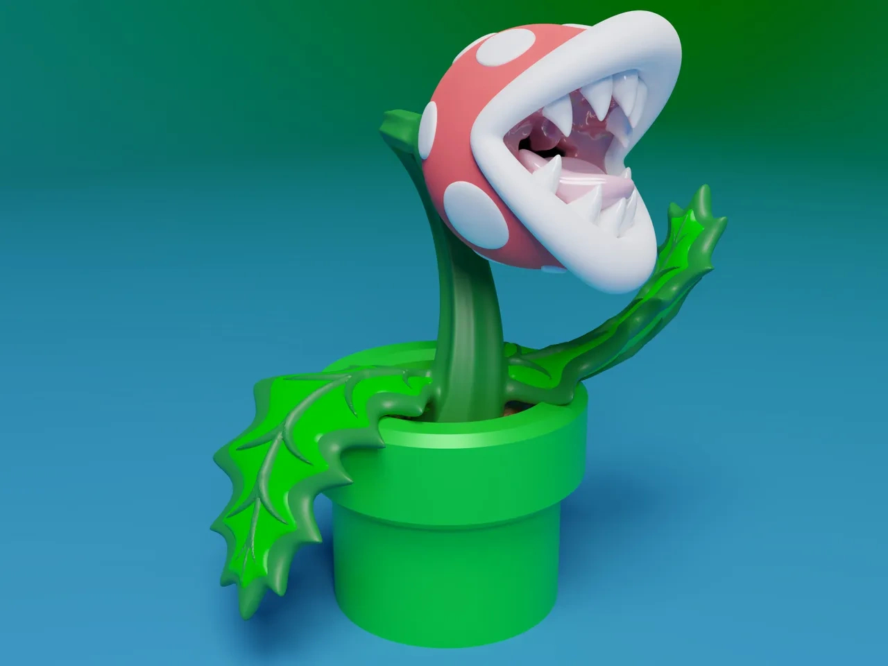 Piranha Plantjuusozart | Download Free Stl Model | Printables within Printable Super Mario Piranha Plant