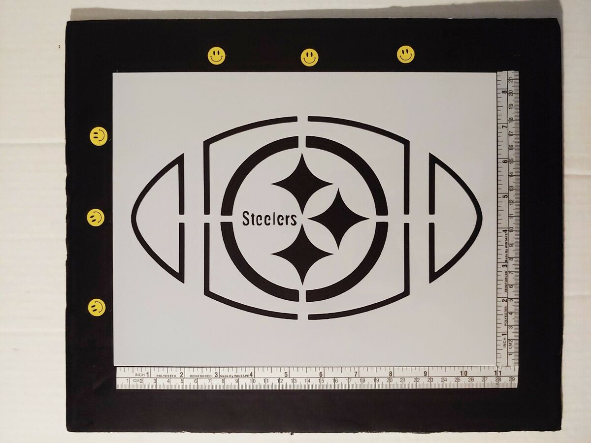 Pittsburgh Steelers Football 11&amp;quot; X 8.5&amp;quot; Custom Stencil Fast Free in Free Printable Steelers Stencils