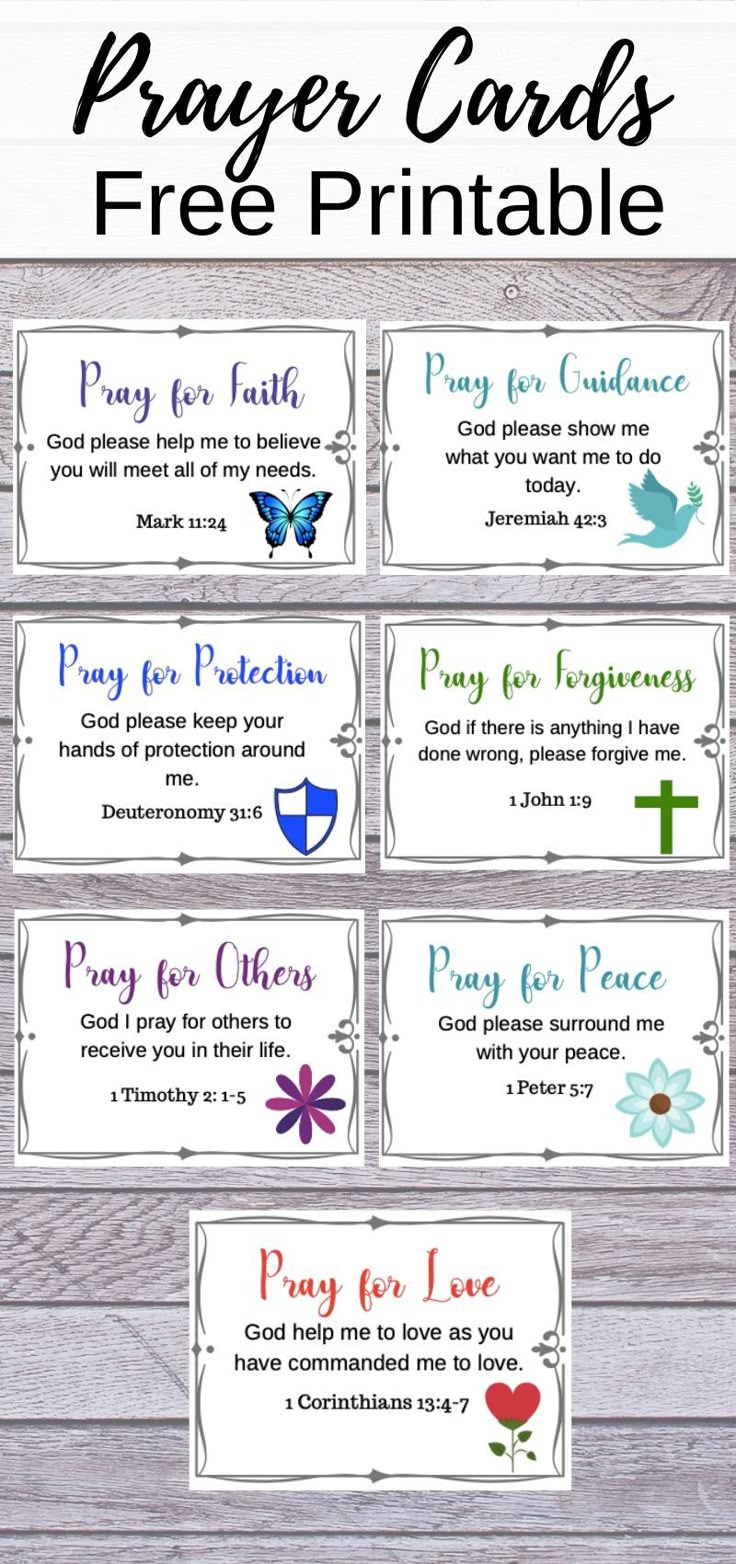 Prayer Cards Free Printable with Free Printable Prayer Cards