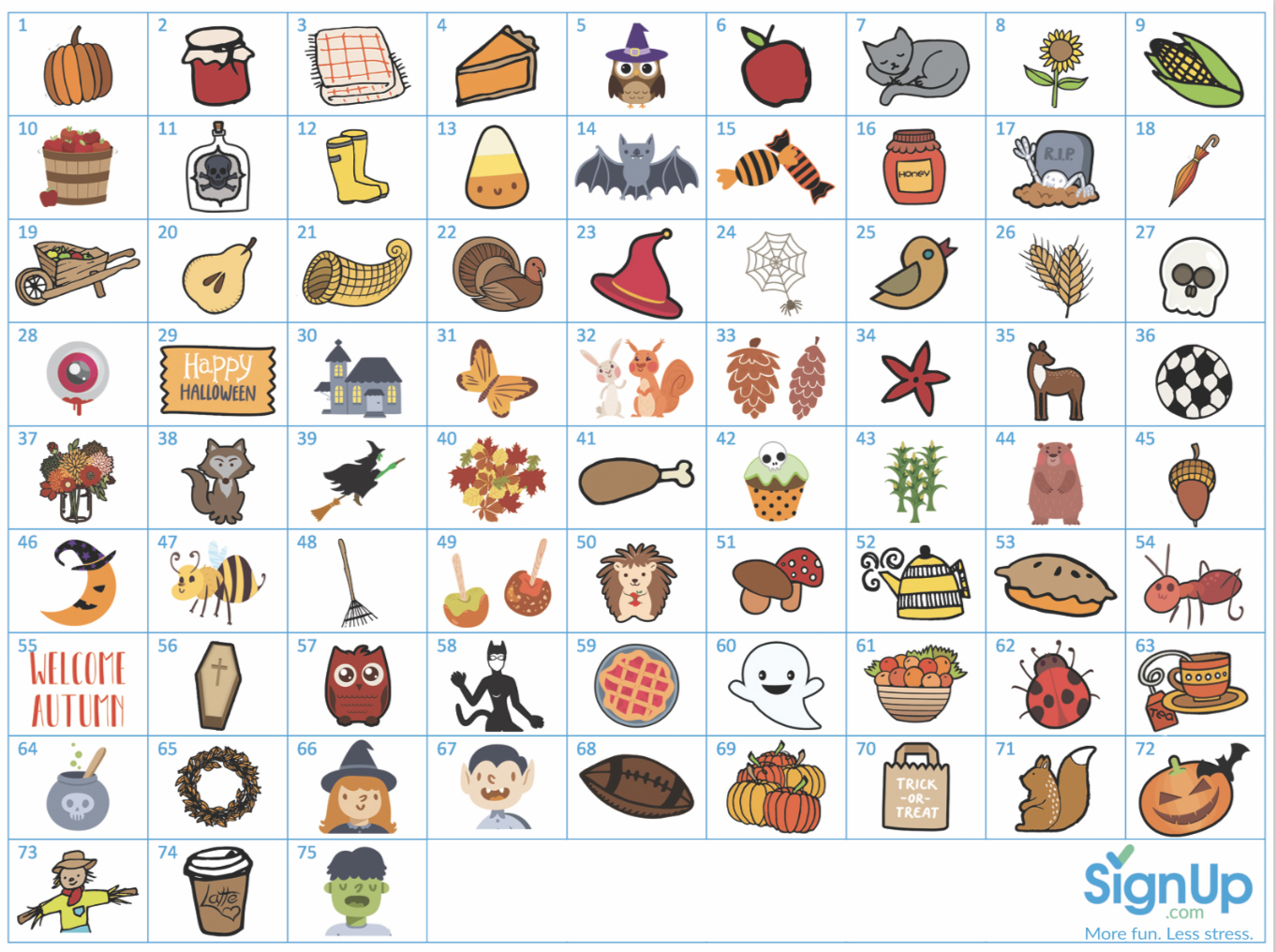 Printable Bingo Cards: Fun Fall Classroom Party Activity | Signup with regard to Free Fall Bingo Cards Printable