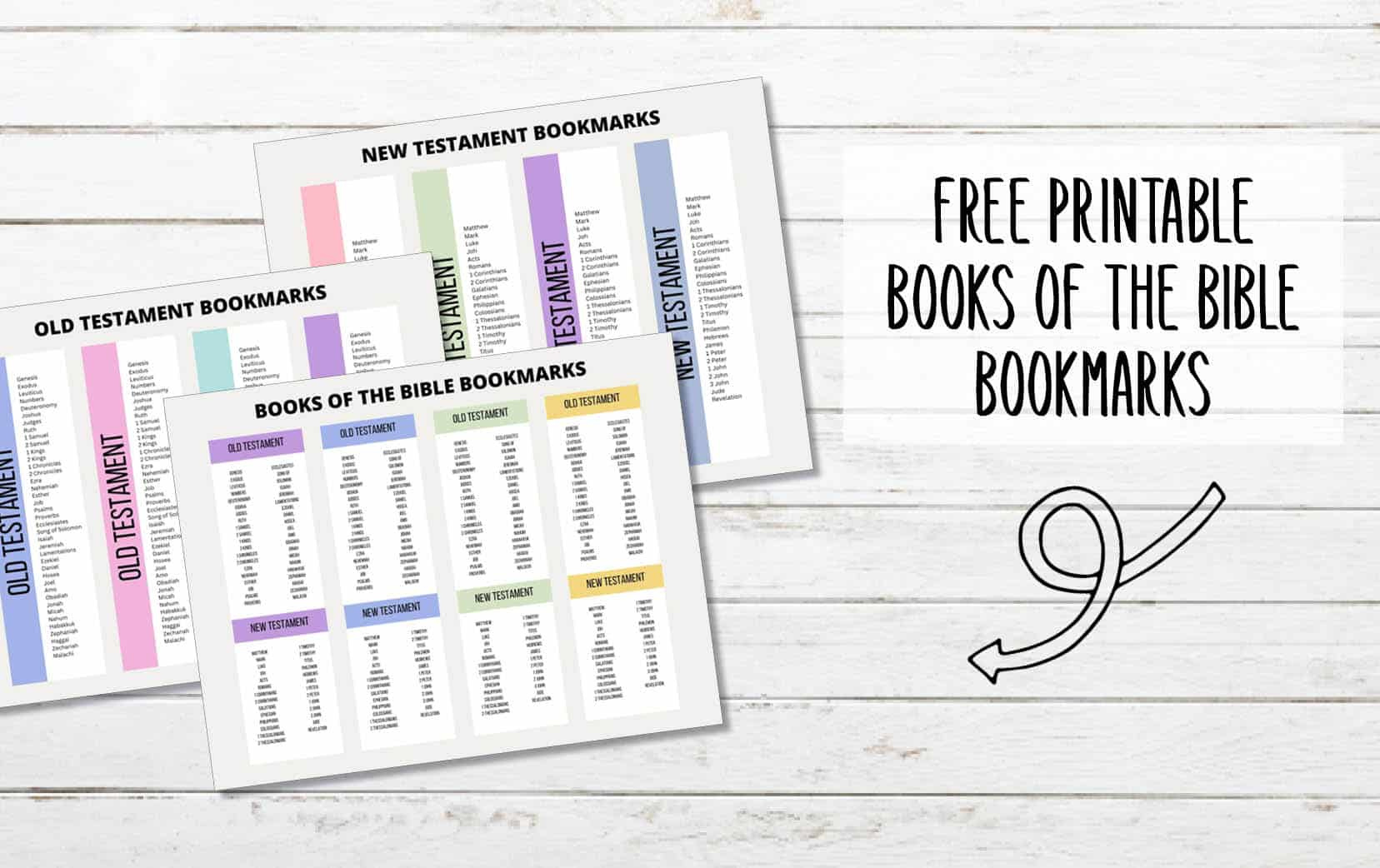 Printable Books Of The Bible Bookmarks - My Printable Faith within Free Printable Books of the Bible