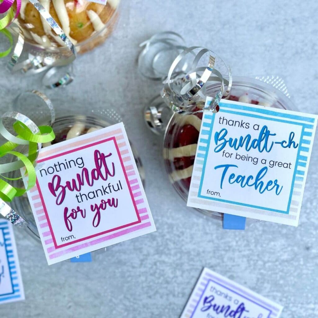 Nothing Bundt Thankful For You Free Printable FREE Printable HQ