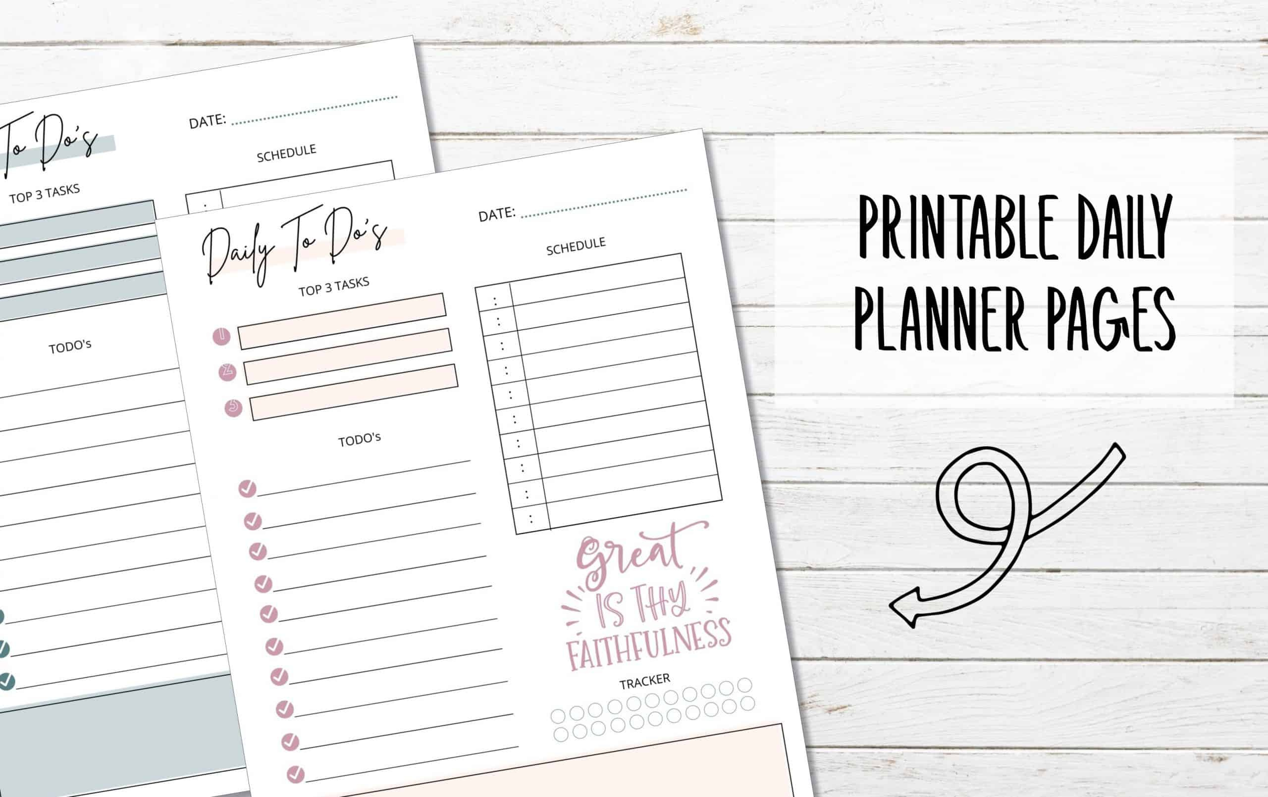 Printable Daily Planner Pages With Scriptures - My Printable Faith within Free Faith Planner Printables