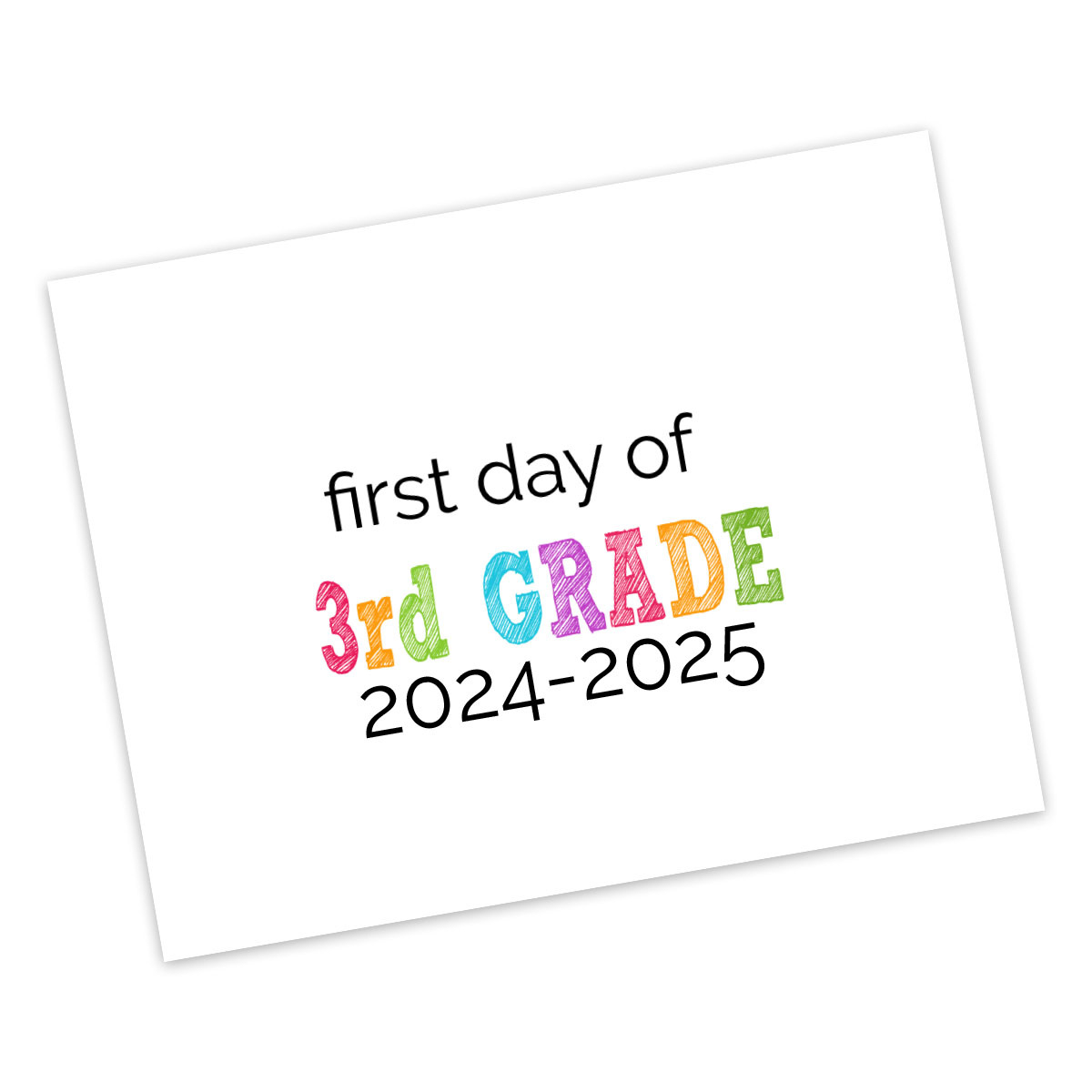 Printable First Day Of School Signs 2020-2021 | The Happier Homemaker throughout First Day Of 3Rd Grade Sign Printable