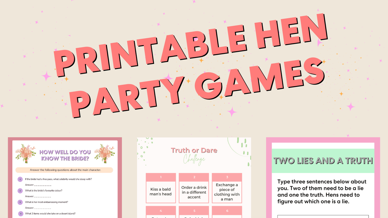 Printable Hen Party Games: Let The Shenanigans Begin! with Free Printable Hen Party Games Uk