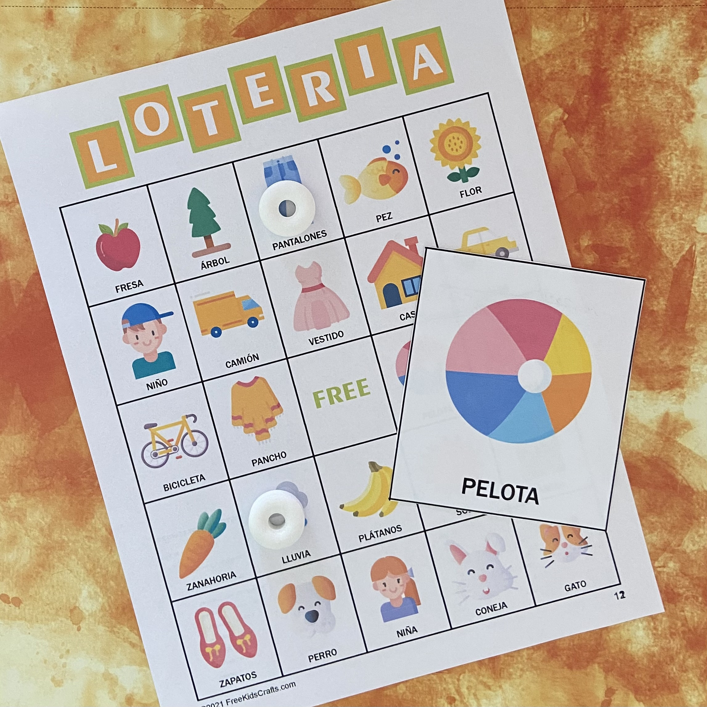 Printable Loteria Bingo (Spanish Version) with Free Printable Loteria Cards