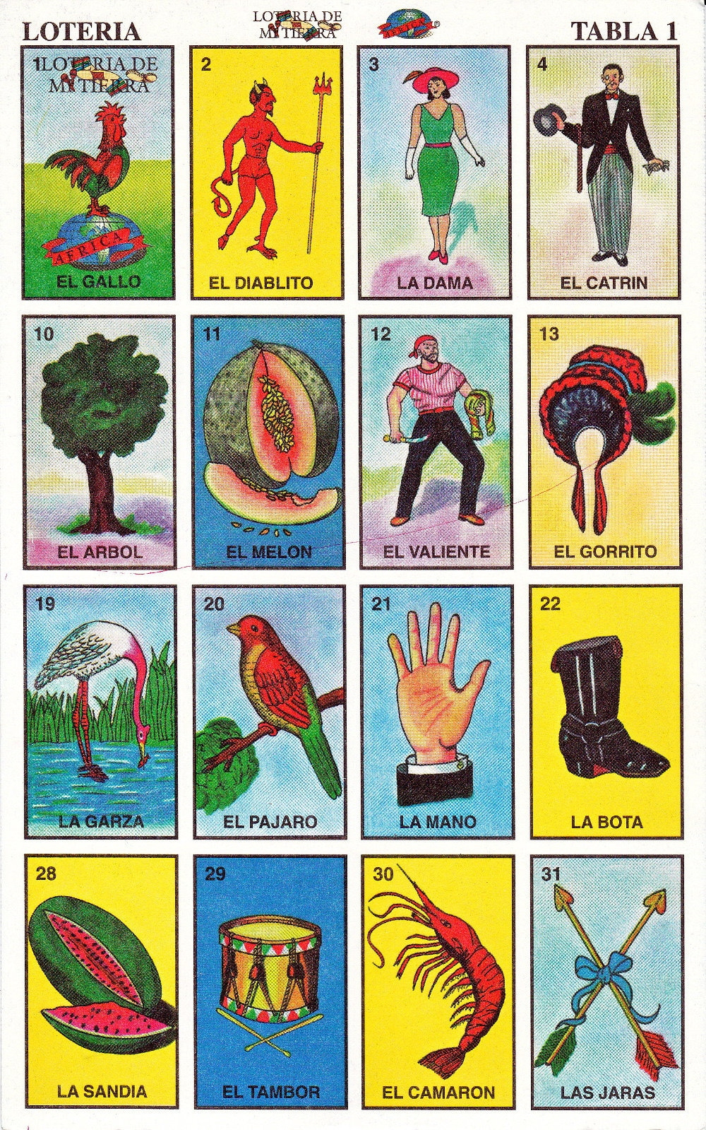 Printable Loteria Cards, The Complete Set Of 10 Tablas, Printable with regard to Free Printable Loteria Cards