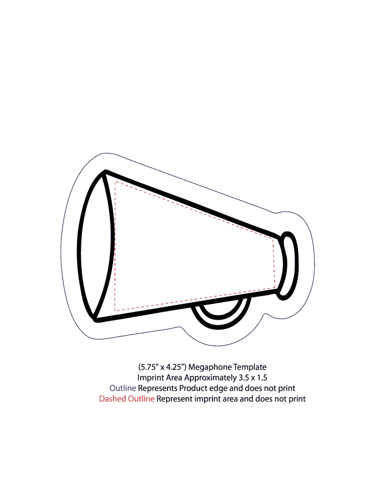 Printable Megaphone Template - Fill Online, Printable, Fillable within Free Printable Paper Megaphone Template