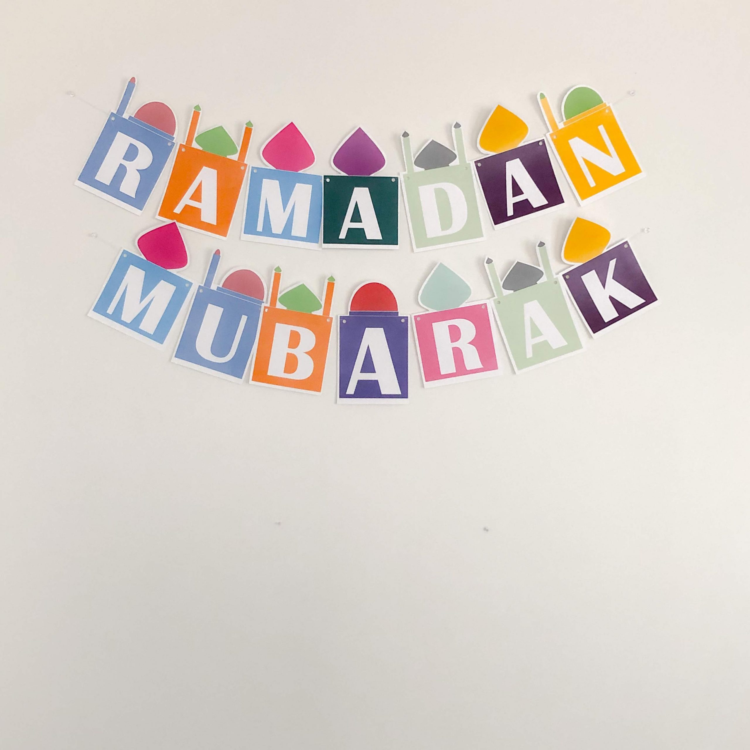 Printable Ramadan Decorations - Free Banner - Hana&amp;#039;S Happy Home inside Printable Ramadan Decorations