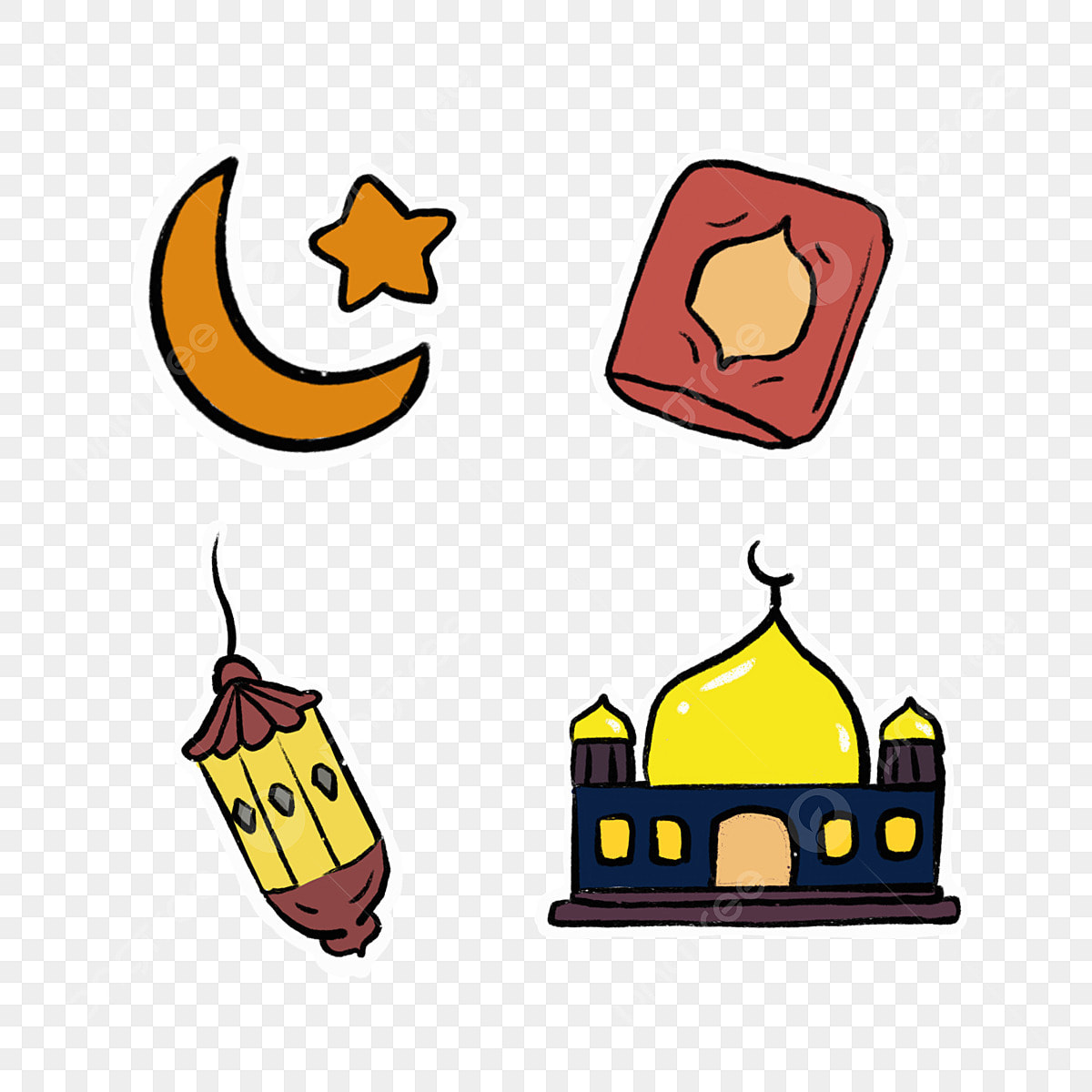 Printable Stickers Clipart Transparent Background, Cute Printable with regard to Printable Ramadan Stickers Free