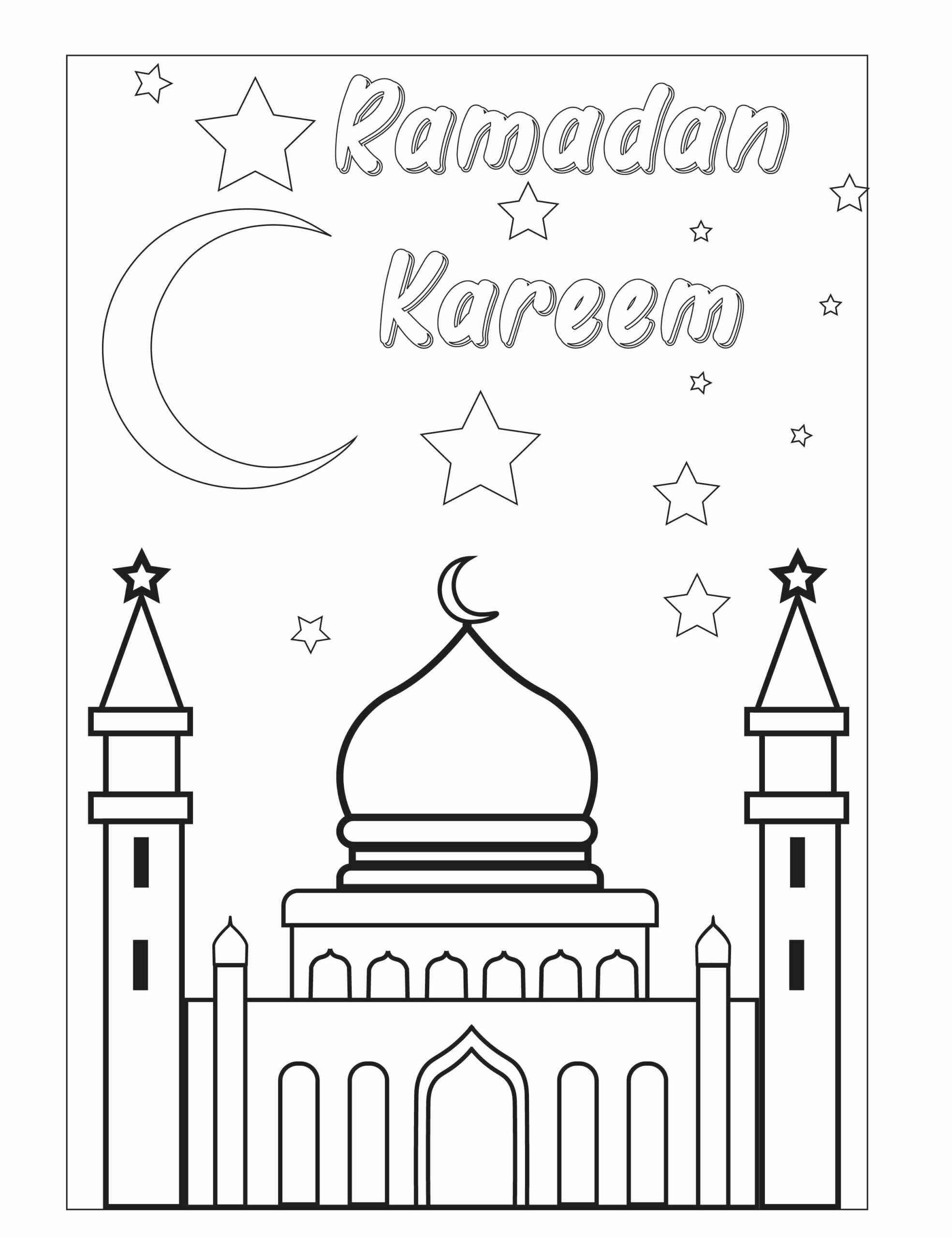 Printables - Free Coloring Pages &amp;amp; Learning Worksheets | Hp intended for Ramadan Mubarak Masjid Printables