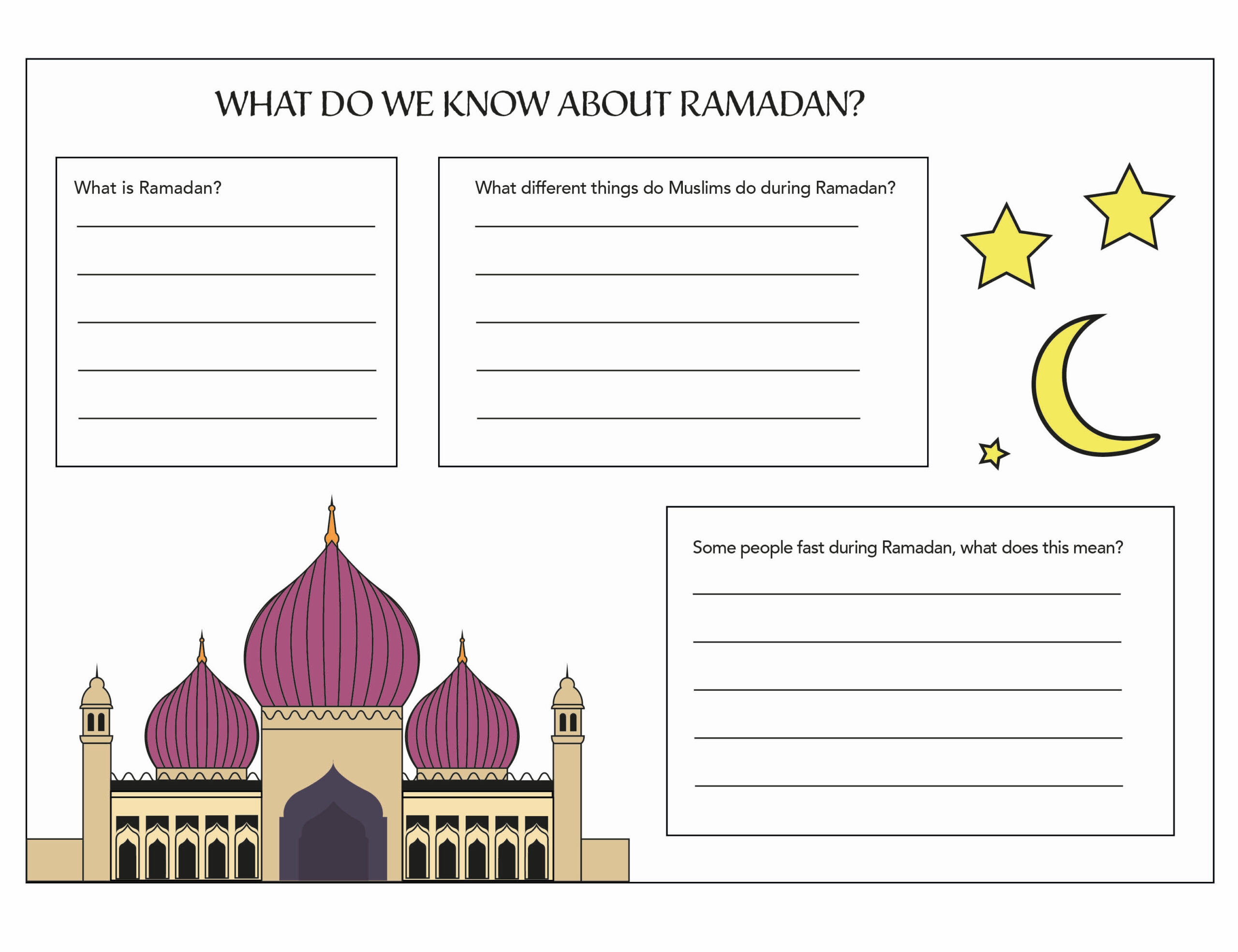 Printables - Free Coloring Pages &amp;amp; Learning Worksheets | Hp throughout Free Printables Ramadan