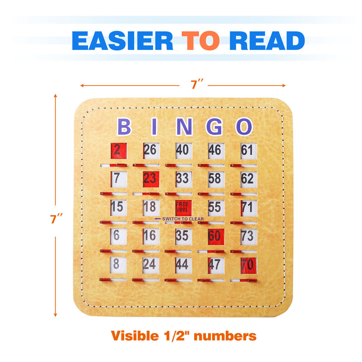 Quick-Clear Reusable Shutter Slide Bingo Cards. Fingertip Sliding intended for Bingo Slide Cards For Sale
