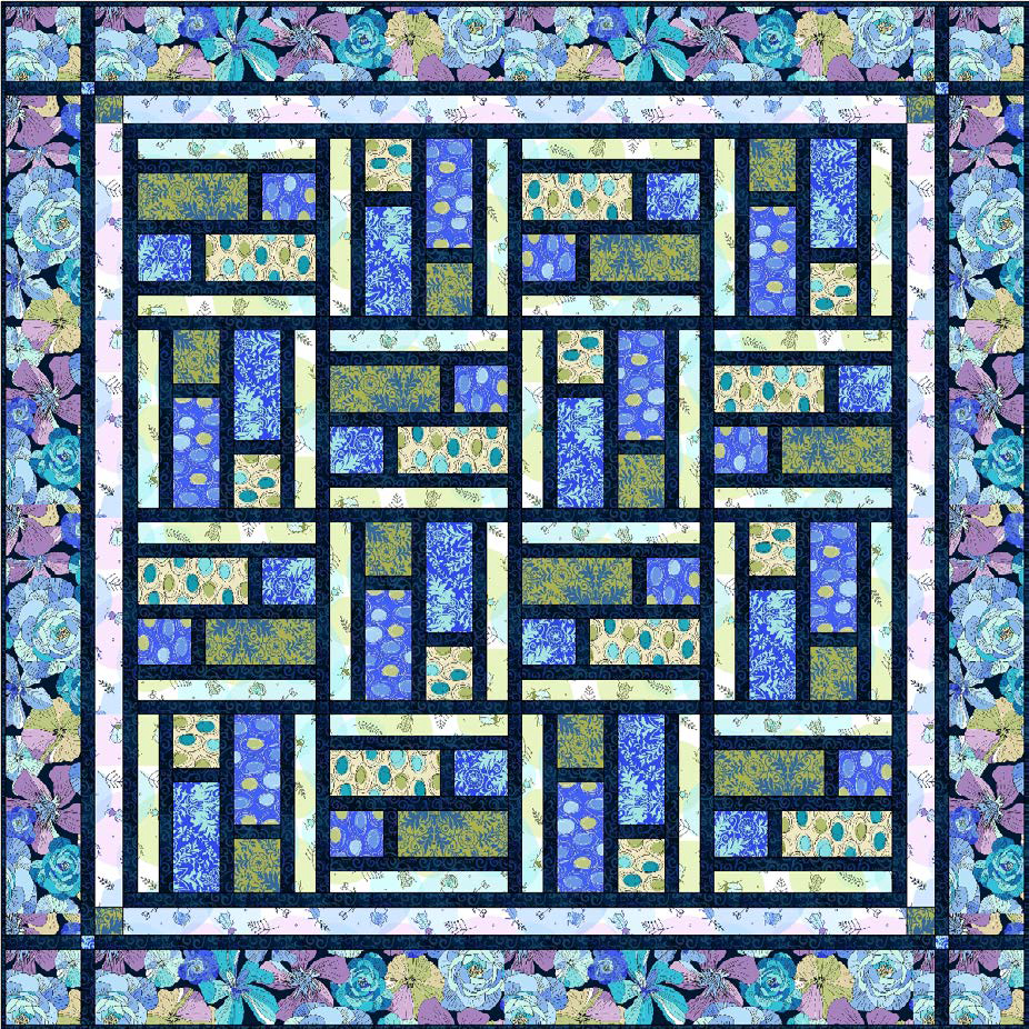 Quilt Inspiration: Free Pattern Day! Stained Glass Quilts inside Printable Free Stained Glass Quilt Pattern