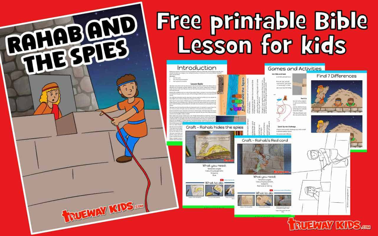 Rahab And The Spies - Bible Lessons For Kids - Trueway Kids in Free Printable Rahab And The Spies Craft