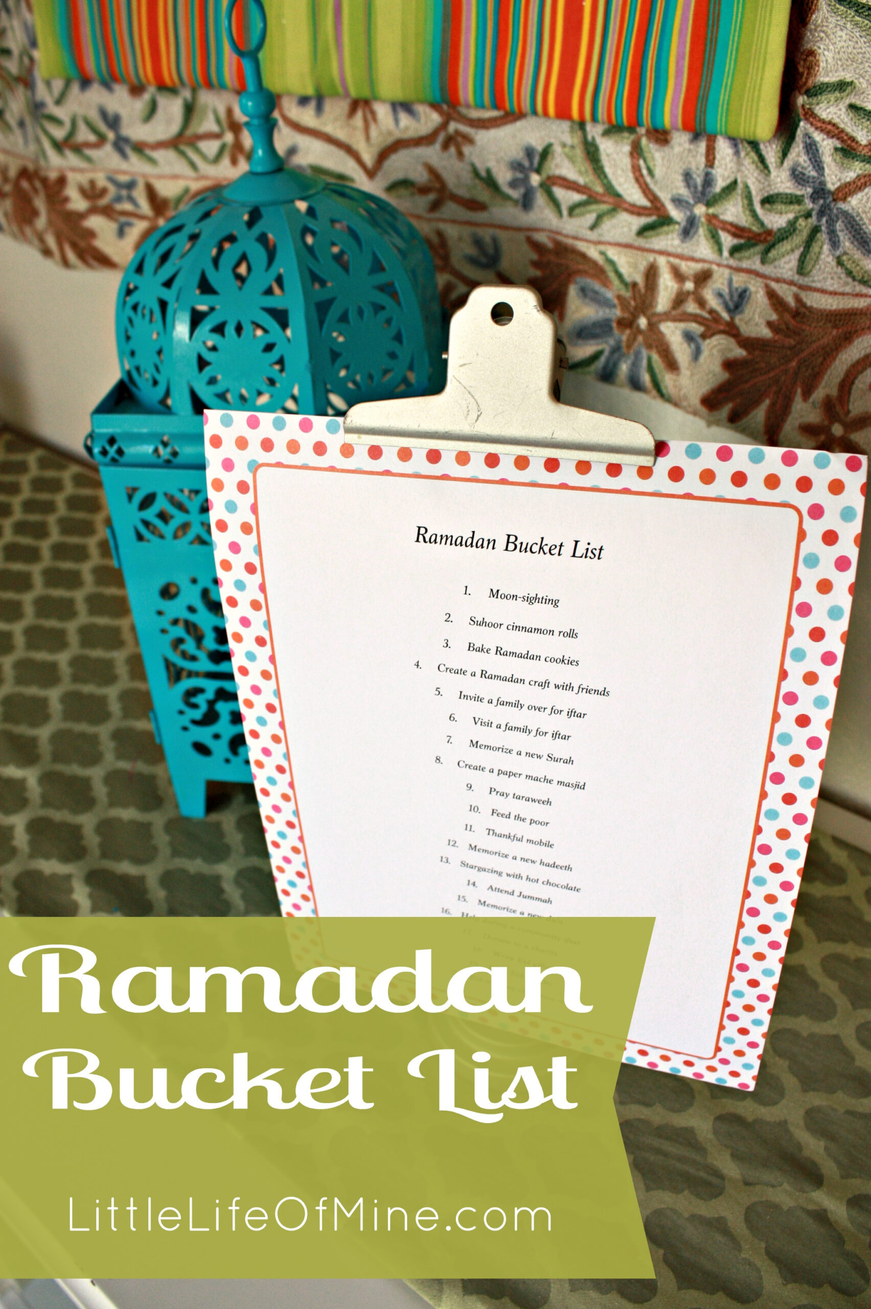 Ramadan Bucket List - Littlelifeofmine regarding Ramadan Bucket List Printable