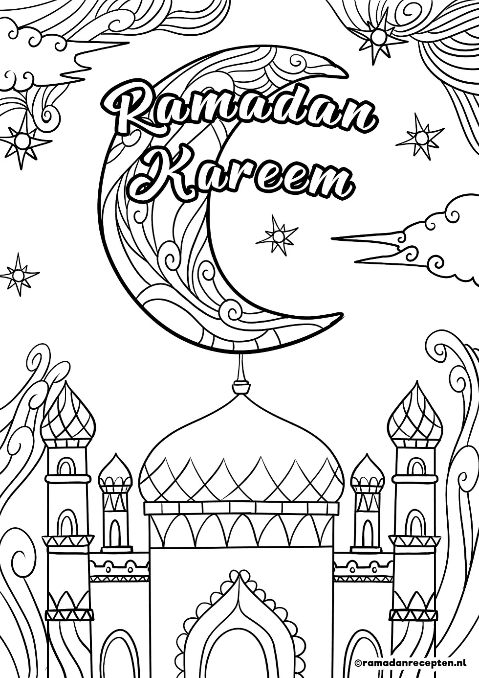 Ramadan Coloring Pages To Print - Free Printable Coloring Pages throughout Ramadan Coloring Free Printables