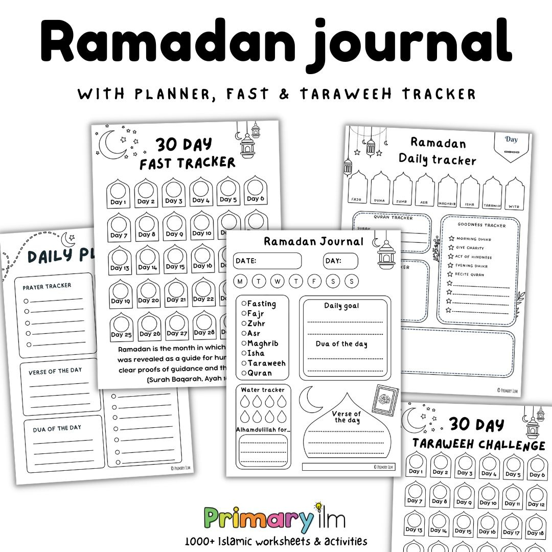 Ramadan Journal - Primary Ilm within Free Printable Ramadan Journal