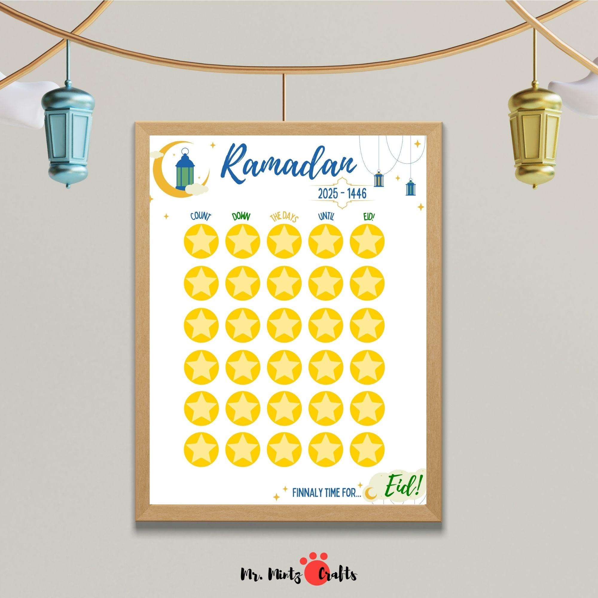 Ramadan-Kalender 2025 Für Kinder Zum Ausdrucken | Islamisches for Printable Ramadan Calendar For Kids