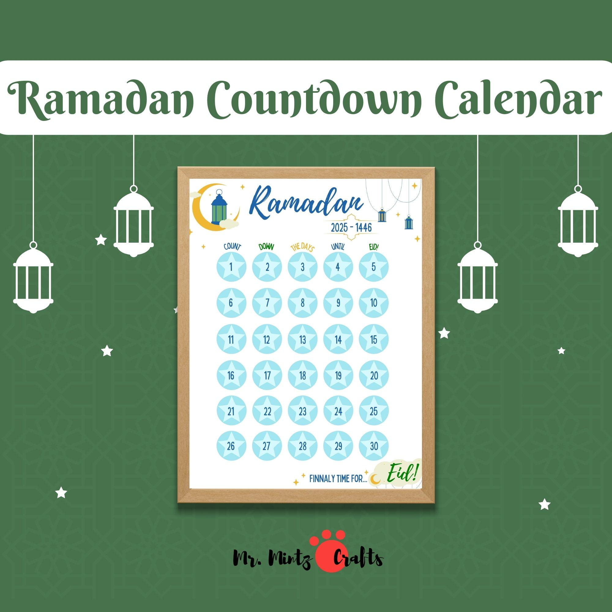 Ramadan-Kalender 2025 Für Kinder Zum Ausdrucken | Islamisches in Printable Ramadan Calendar 2025