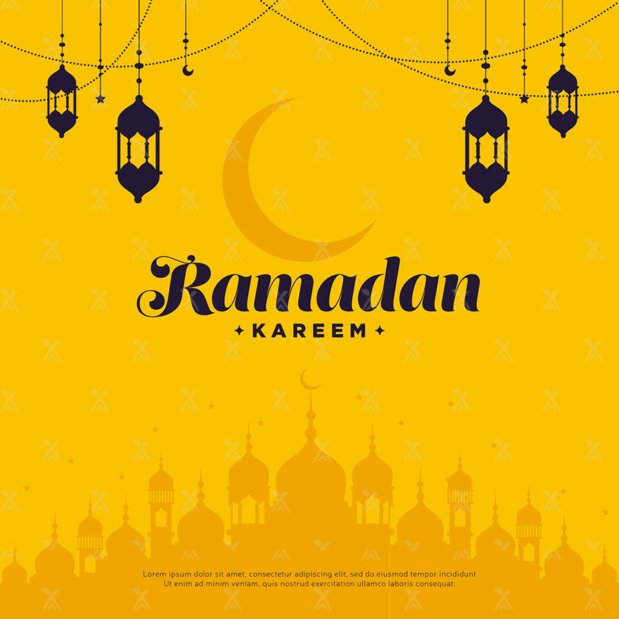 Ramadan Kareem Banner Design Template Illustration with regard to Printable Ramadan Banner Pattern