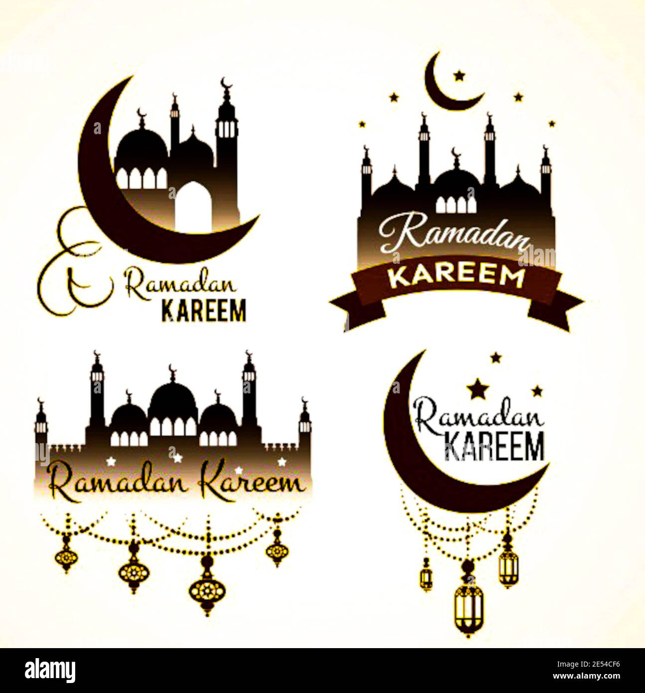 Ramadan Kareem Stickers Stock Photo - Alamy for Ramadan Mubarak Stickers Printable