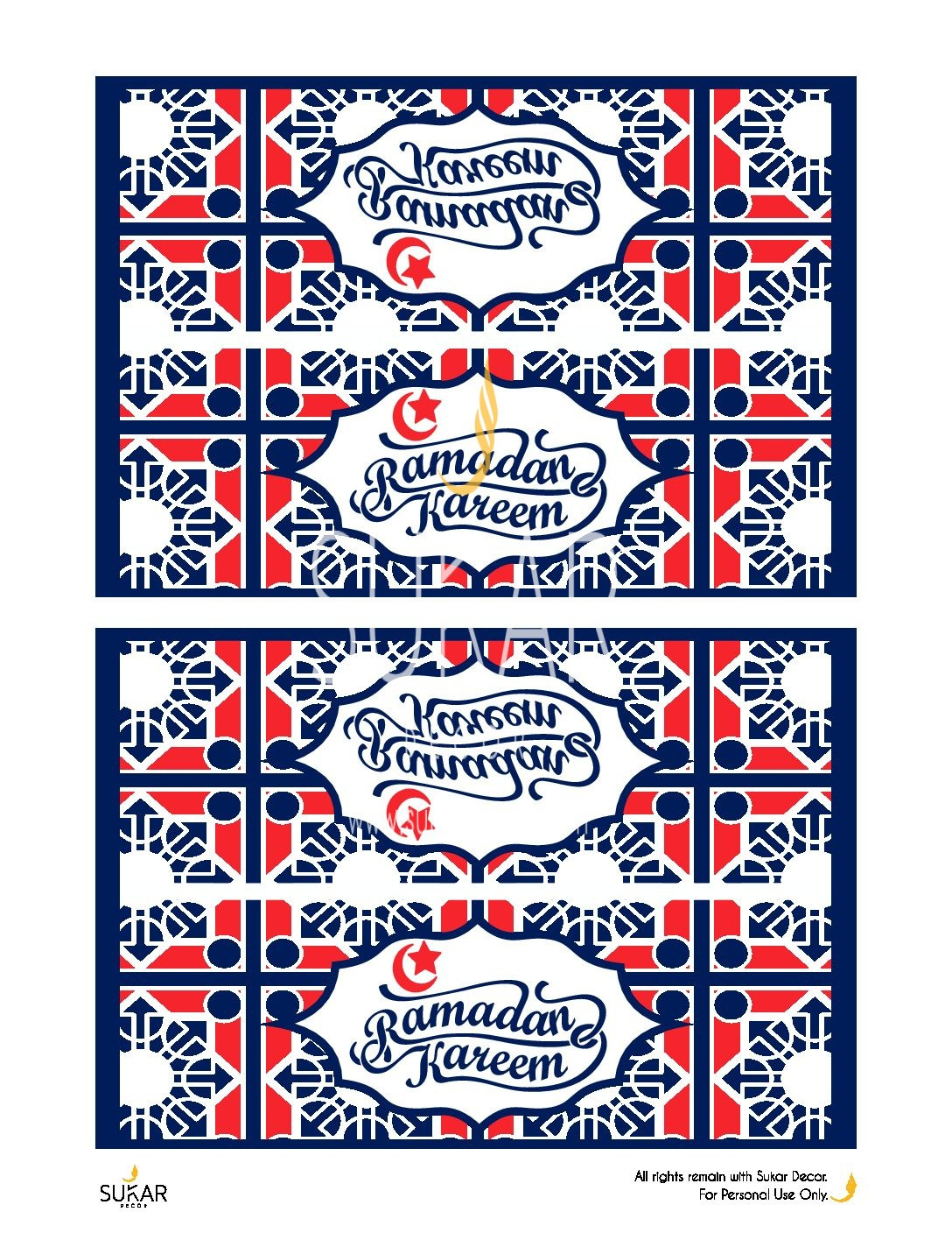Ramadan Printable Gift Tags Sukar Decor - Sukar Decor Islamic Decor within Ramadan Tags Printable