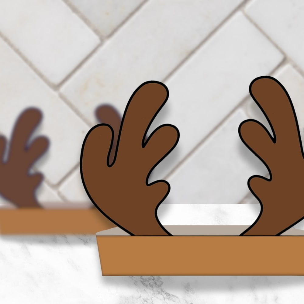 Reindeer Antlers Hat Template Printable in Reindeer Antlers Template Free Printable