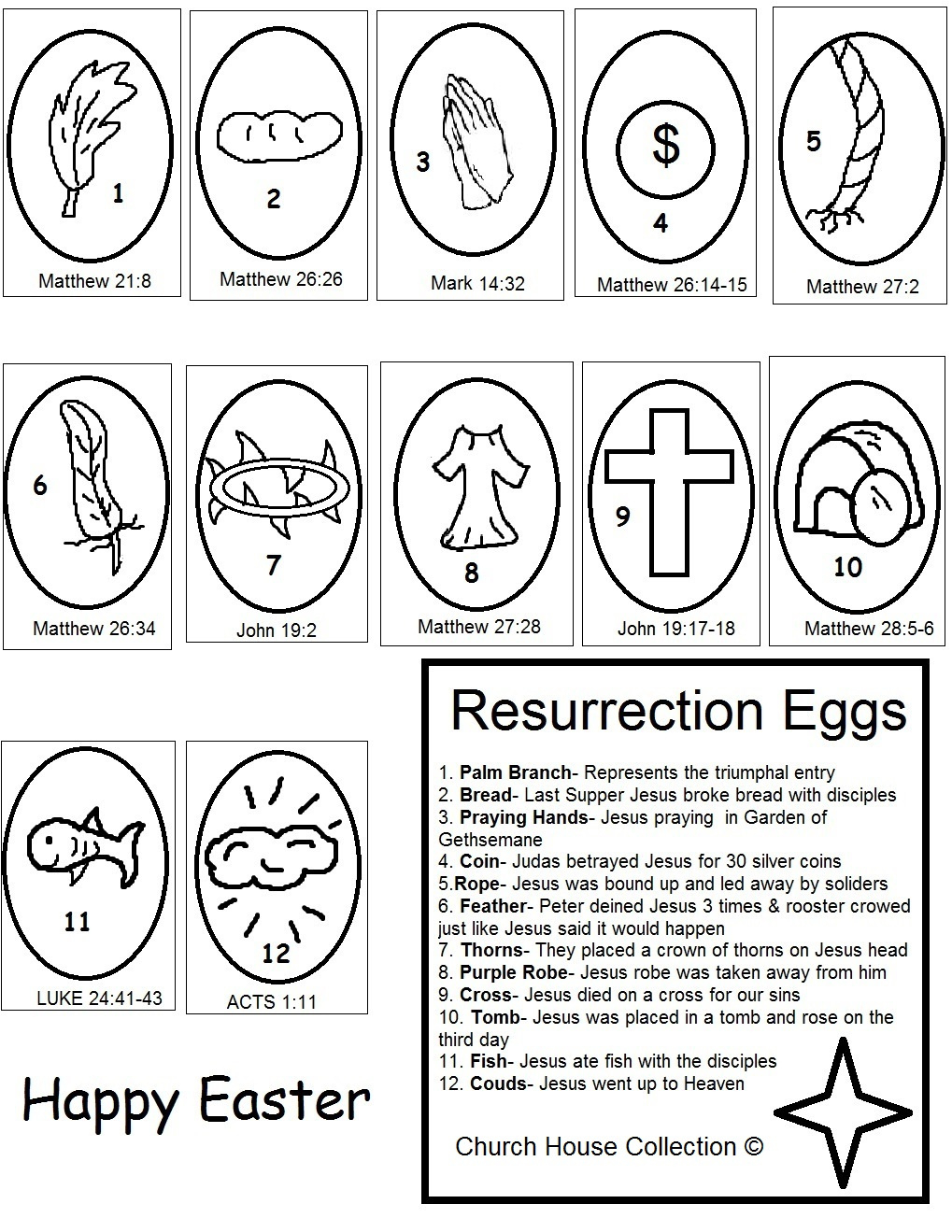 Resurrection Eggs within Resurrection Eggs Free Printable