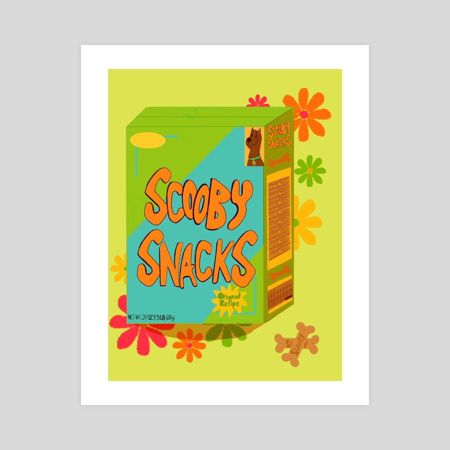 Scooby Snacks, An Art Printt-T-T-Tia - Inprnt regarding Printable Scooby Snacks Box