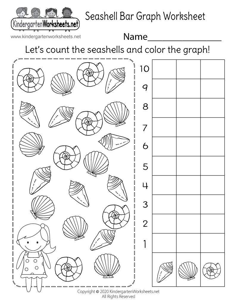 Seashell Bar Graph Worksheet - Free Printable, Digital, &amp;amp; Pdf intended for Printable Flower Bar Graph Worksheet