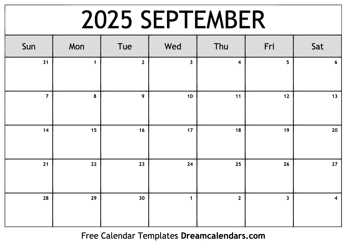 September 2025 Calendar - Free Printable With Holidays And Observances in September 2025 Calendar with Holidays Printable Free