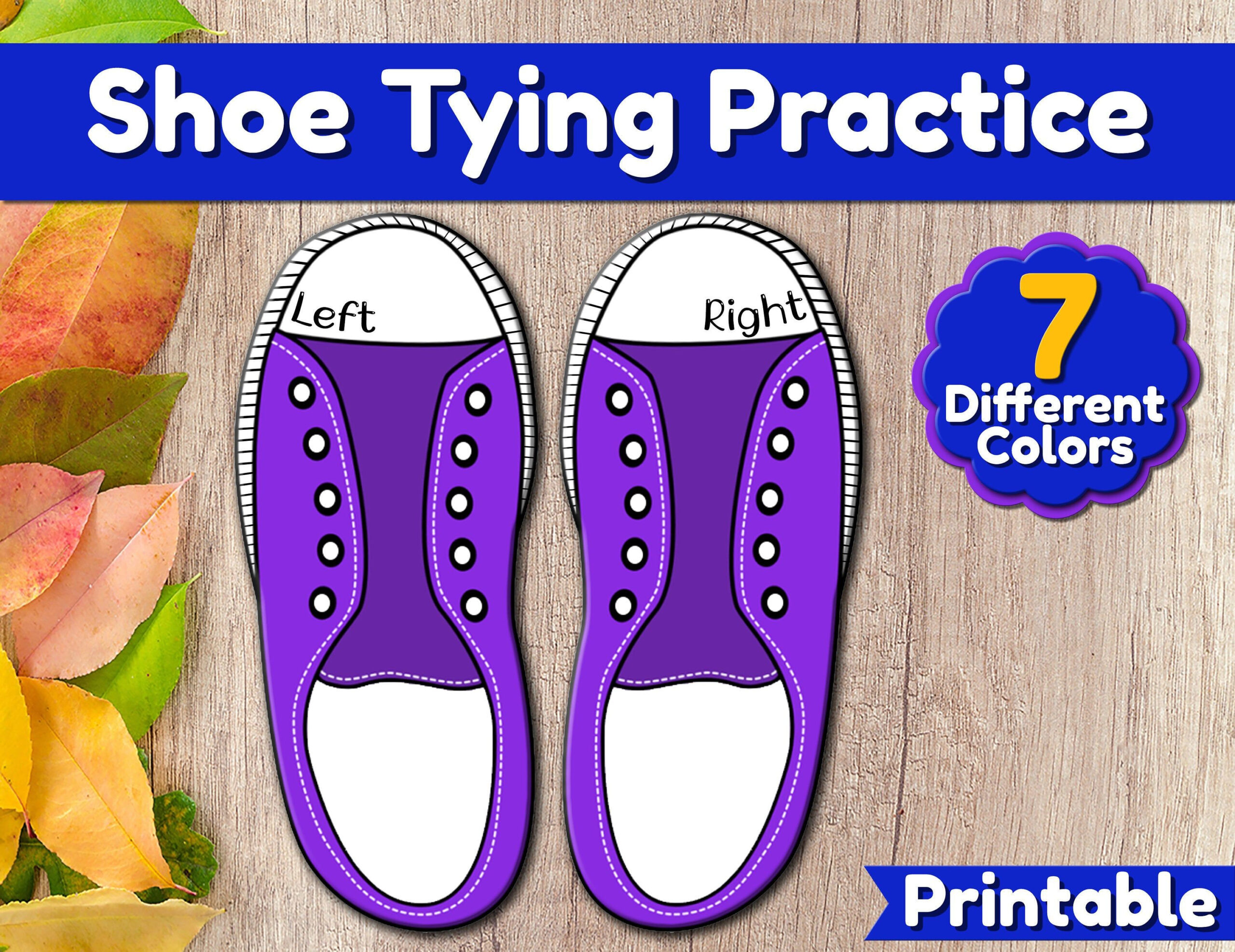 Shoe Tying 2025 Practice Board Printable in Free Printable Shoe Lacing Template