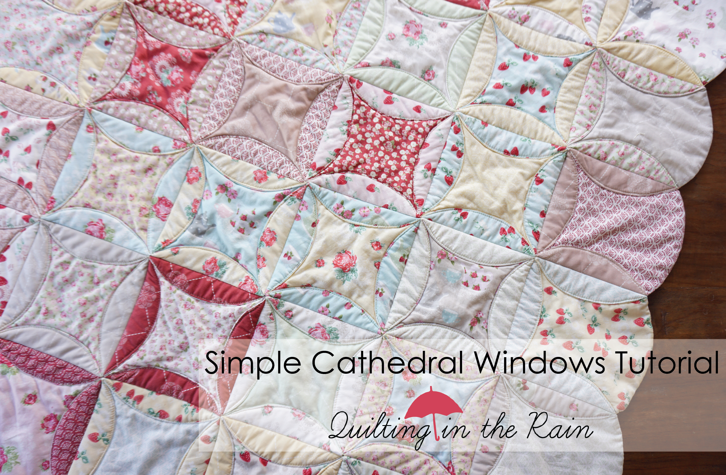 Simple Cathedral Windows Tutorial | Quilting In The Rain intended for Free Printable Cathedral Window Quilt Pattern