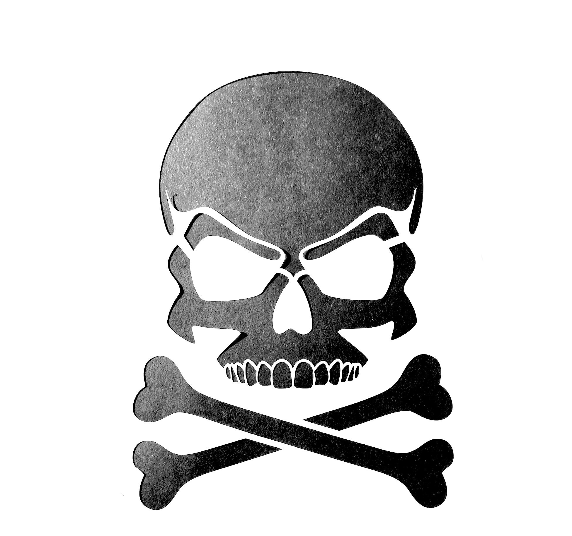 Skull &amp;amp; Crossbones Skeleton Head Stencil Template, Image Size in Skull And Crossbones Stencil Printable