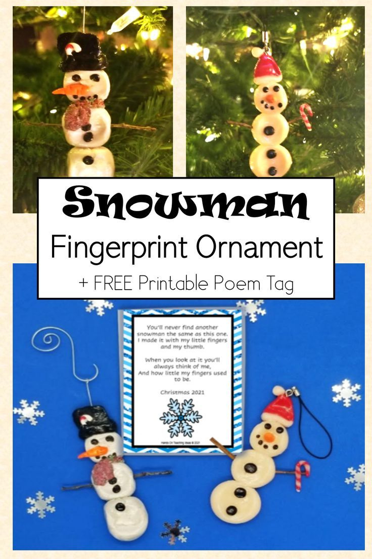 Snowman Ornament throughout Free Printable Snowman Handprint Ornament Poem