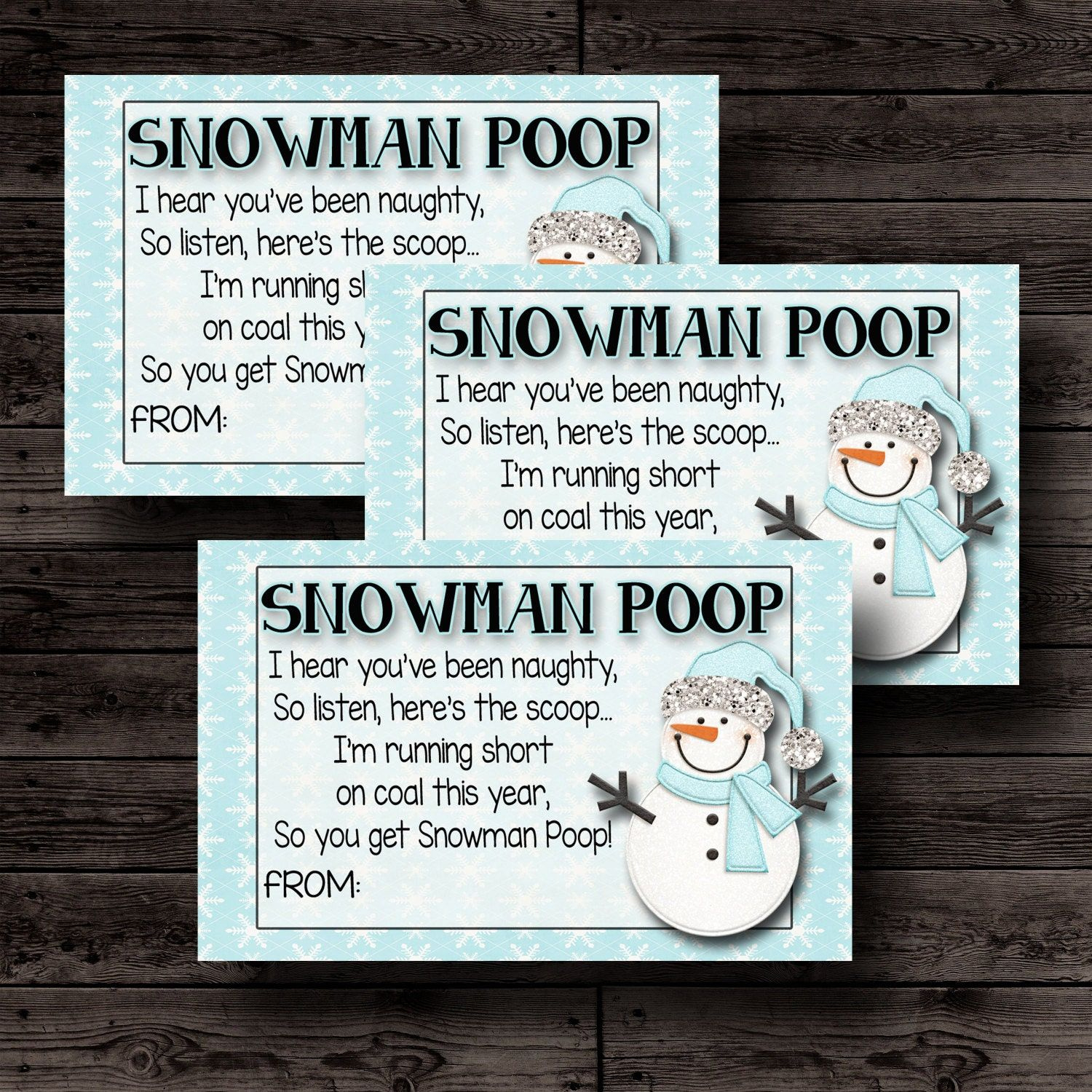 Snowman Poop Poem Printable Labels- Include Small Bag Of within Snowman Poop Poem Printable Free