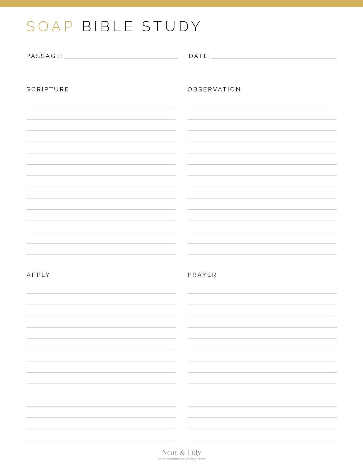 Soap Bible Study pertaining to Printable Soap Bible Study Template