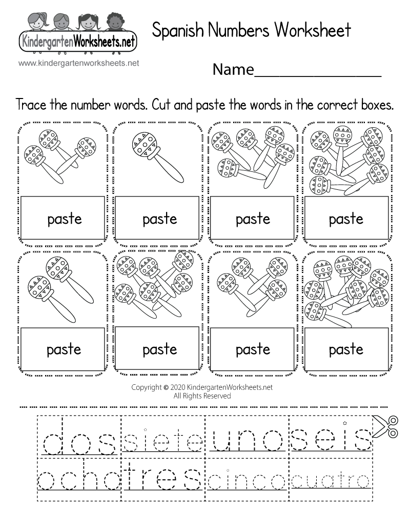 Spanish Numbers Worksheet - Free Printable, Digital, &amp;amp; Pdf within Free Printables in Spanish