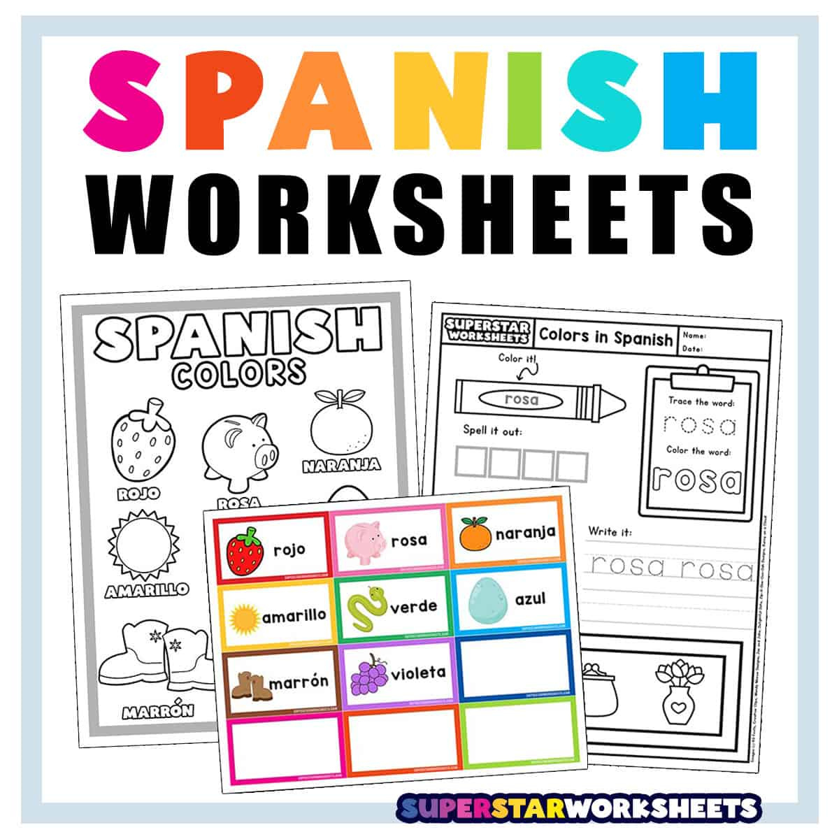 Spanish Worksheets - Superstar Worksheets intended for Free Printables In Spanish