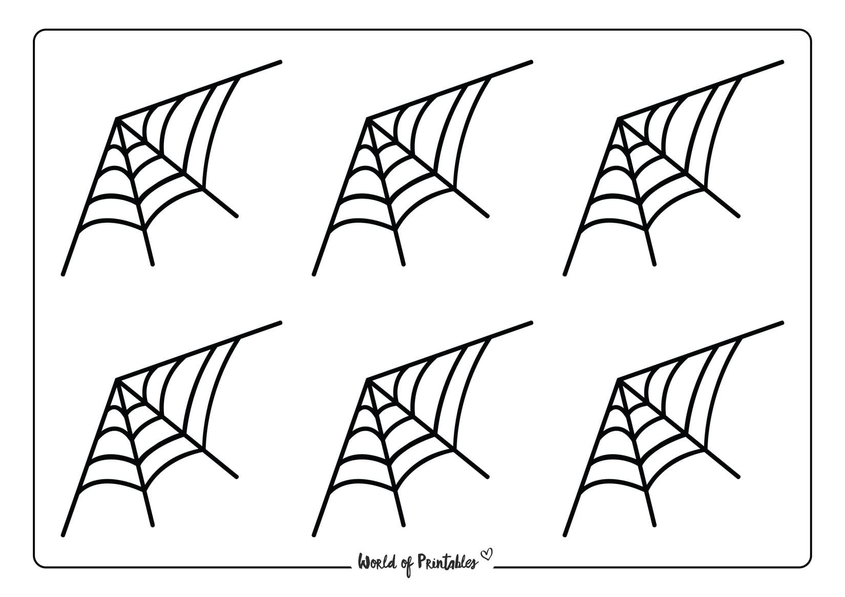 Spiderweb Printables - World Of Printables within Free Printable Spider Web Template