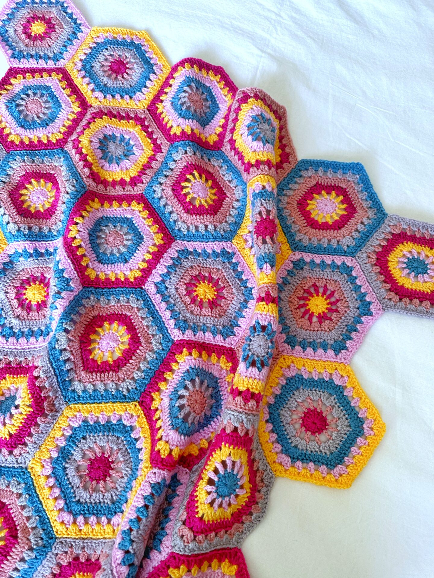 Spirit Hexagon Blanket Pattern - Free Crochet Pattern - Truly Crochet regarding Free Printable Hexagon Crochet Pattern