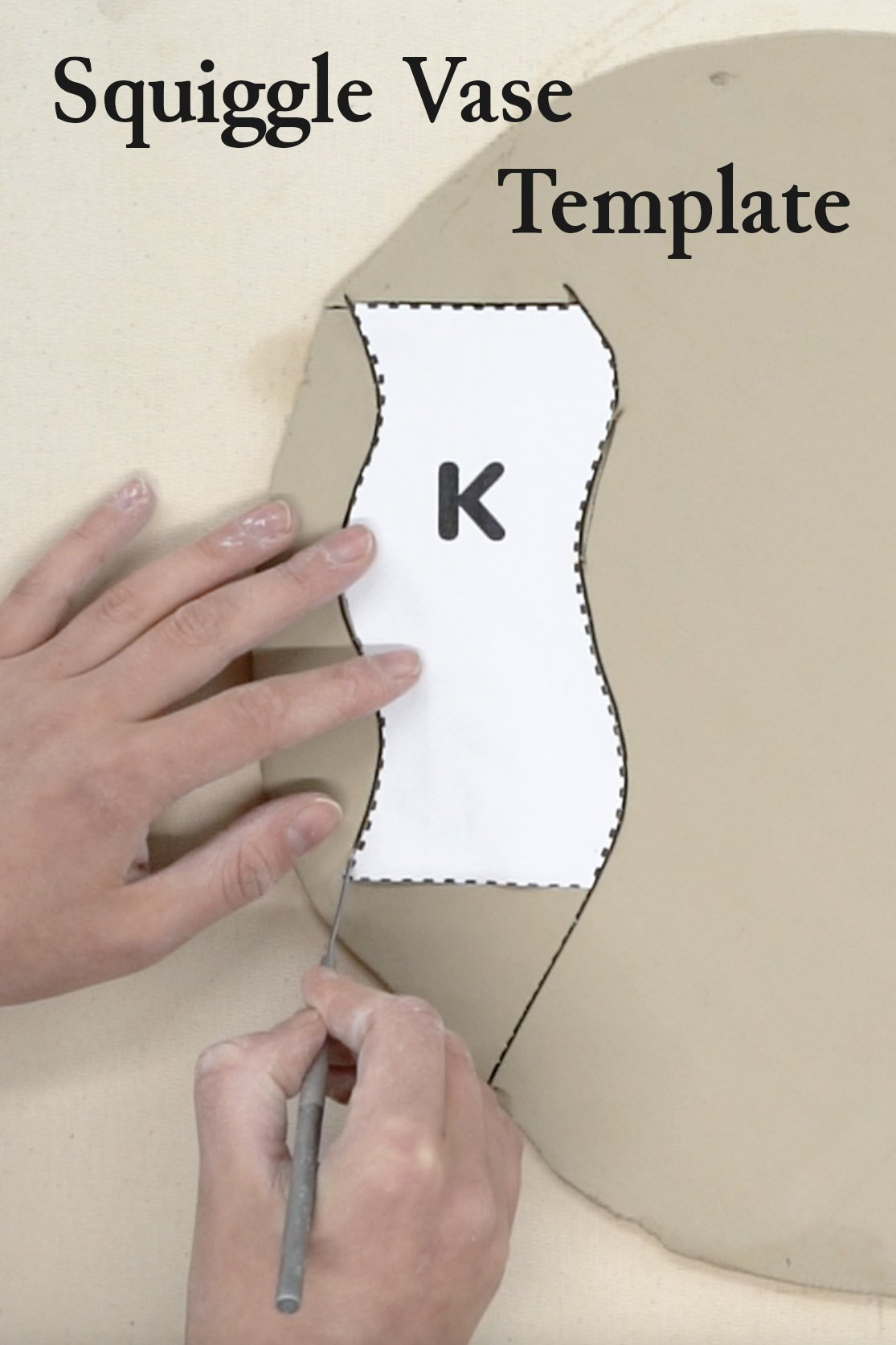 Squiggle Vase With Template — Pottery To The People for Free Printable Pottery Templates