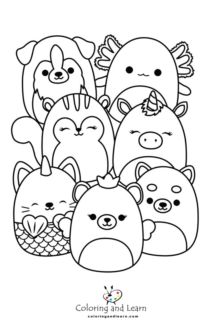 Squishmallows Coloring Pages (2023) - Coloring And Learn F2 with regard to Squishmallows Coloring Pages Free Printable